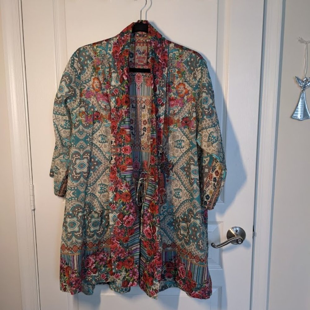 Johnny Was Floral cover up